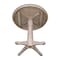International Concepts Round 36 in Round Top Pedestal Table, 34.9 inH, Washed Gray Taupe, 36 in W, 36 in L, 35.9 in H K09-36RT-27B-6B - alternate 4
